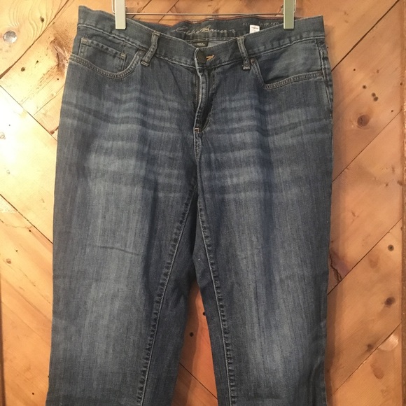 Eddie Bauer boyfriend cropped jeans - Picture 1 of 3